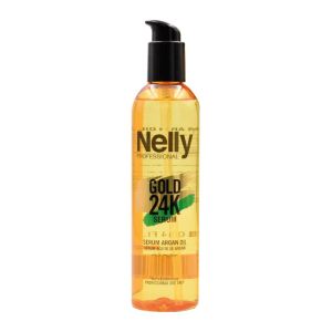 سرم مو نلی Nelly سری Gold 24K مدل Argan حاوی روغن آرگان حجم 300 میل