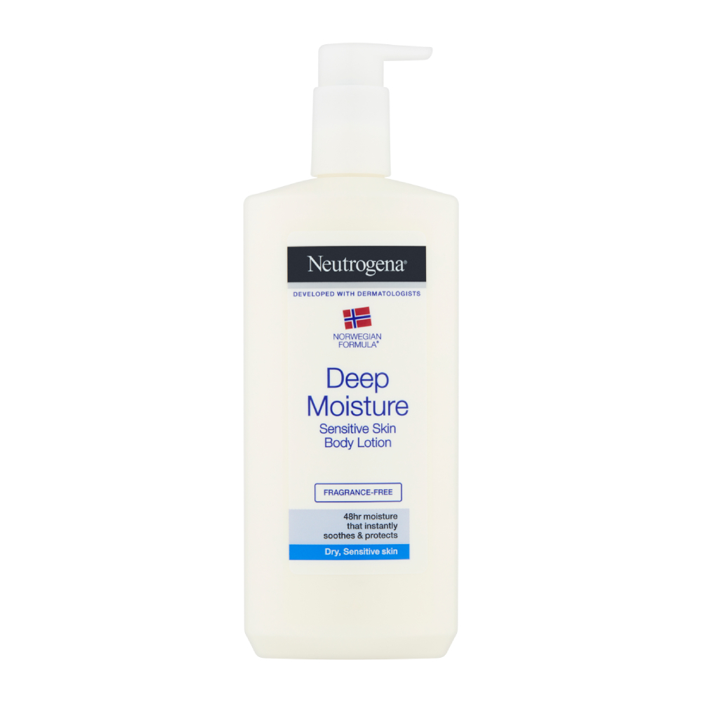 لوسیون بدن Neutrogena مدل Deep Moisture مناسب پوست خشک و حساس حجم 400 میل