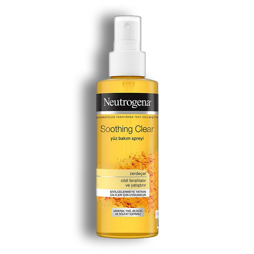 اسپری مراقبت از صورت Neutrogena سری Soothing Clear حاوی عصاره زردچوبه حجم 125 میل