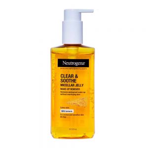 ژل آرایش پاک کن Neutrogena سری Soothing Clear حاوی عصاره زردچوبه حجم 200 میل