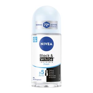 مام رول زنانه نیوآ Nivea سری Black And White Invisible مدل Fresh حجم 50 میل