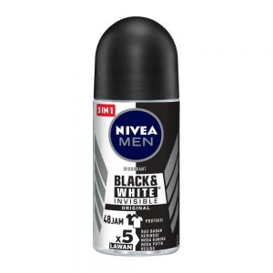 مام رول مردانه نیوآ Nivea مدل Black And White Invisible Original حجم 50 میل