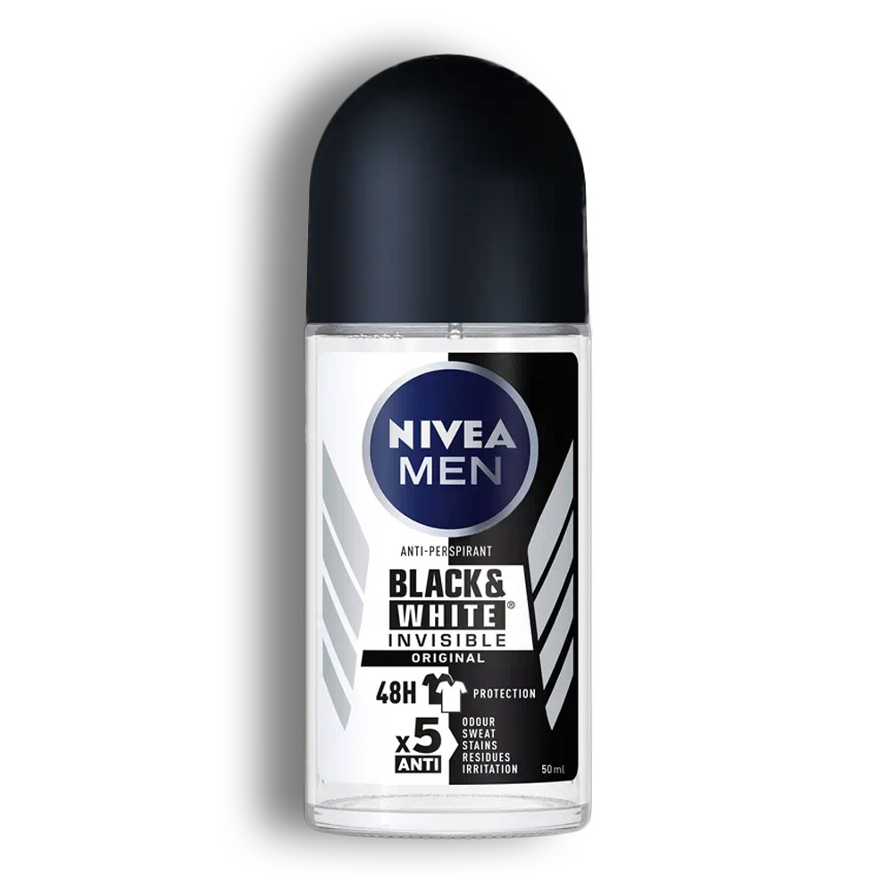 رول ضد تعریق Nivea سری Black And White مردانه حجم 50 میل