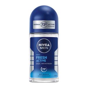 مام رول مردانه نیوآ Nivea مدل Fresh Active تنظیم مؤثر تعریق پوست حجم 50 میل