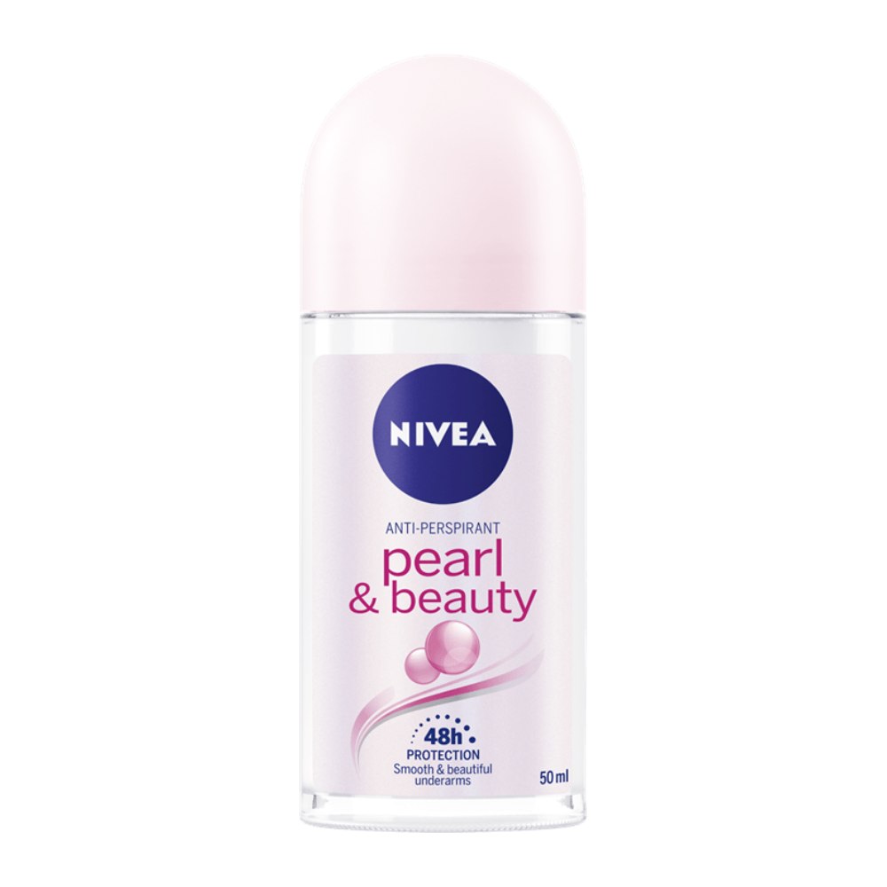 مام رول زنانه نیوآ Nivea مدل Pearl And Beauty حاوی عصاره مروارید حجم 50 میل