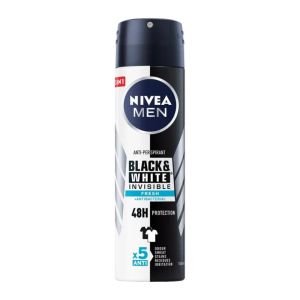 اسپری ضد تعریق مردانه نیوآ Nivea سری Black And White Invisible مدل Fresh حجم 150 میل