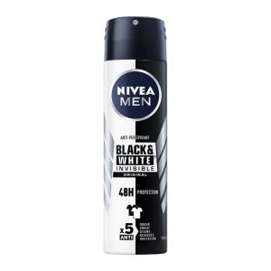 اسپری ضد تعریق مردانه نیوآ Nivea سری Black And White مدل Original حجم 150 میل