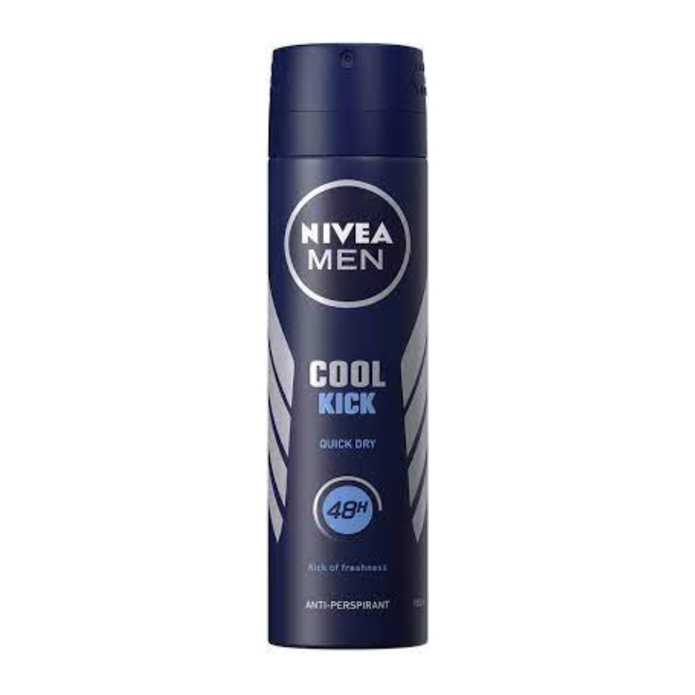 اسپری ضد تعریق مردانه نیوآ Nivea مدل Cool Kick ایجاد حس طراوت و تازگی حجم 150 میل