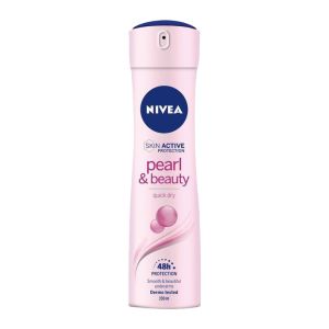 اسپری ضد تعریق زنانه نیوآ Nivea مدل Pearl And Beauty حاوی عصاره مروارید حجم 150 میل