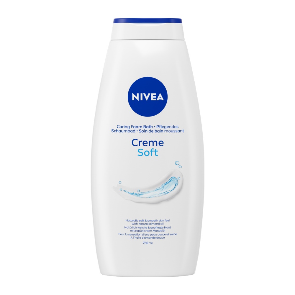 شامپو بدن نیوآ Nivea مدل Creme Soft حاوی کرم نرم کننده حجم 750 میل