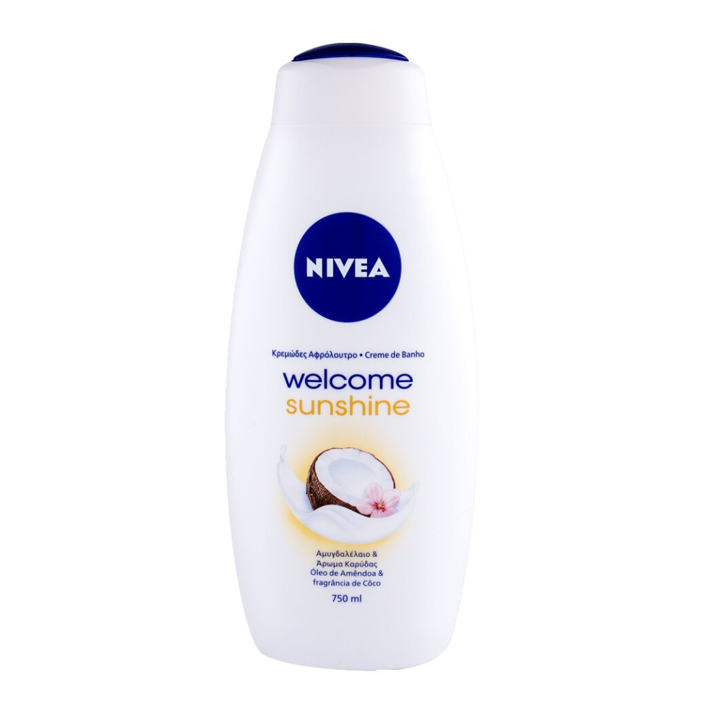 شامپو بدن نیوآ Nivea مدل Welcome Sunshine رایحه نارگیل حجم 750 میل