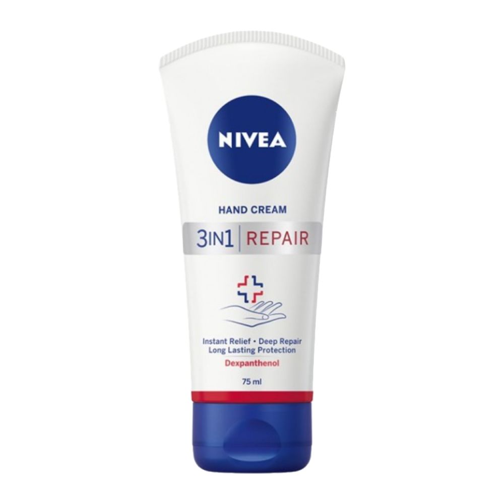 کرم دست نیوآ Nivea مدل 3in1 Repair ترمیم کننده پوست حجم 75 میل
