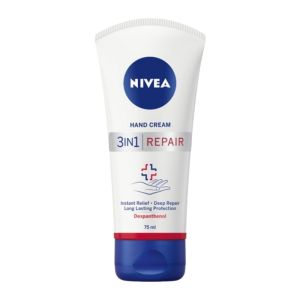 کرم دست نیوآ Nivea مدل 3in1 Repair ترمیم کننده پوست حجم 75 میل