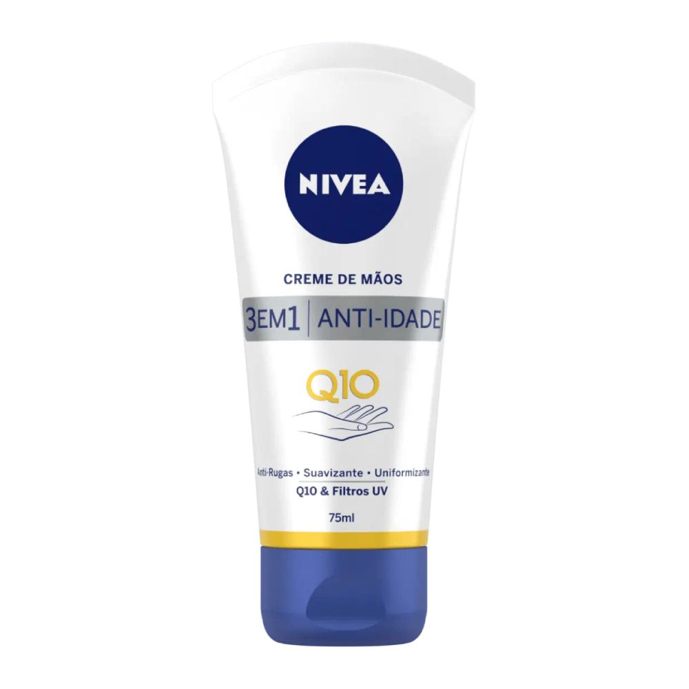 کرم دست ضد پیری پوست نیوآ Nivea مدل Q10 ضد چروک حجم 75 میل