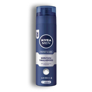 فوم اصلاح صورت Nivea سری Protect And Care مدل Ultra Glide آلوورا حجم 200 میل