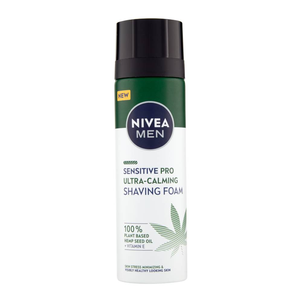 فوم اصلاح صورت نیوآ Nivea مدل Sensitive Pro Ultra Calming مناسب پوست حساس حجم 200 میل