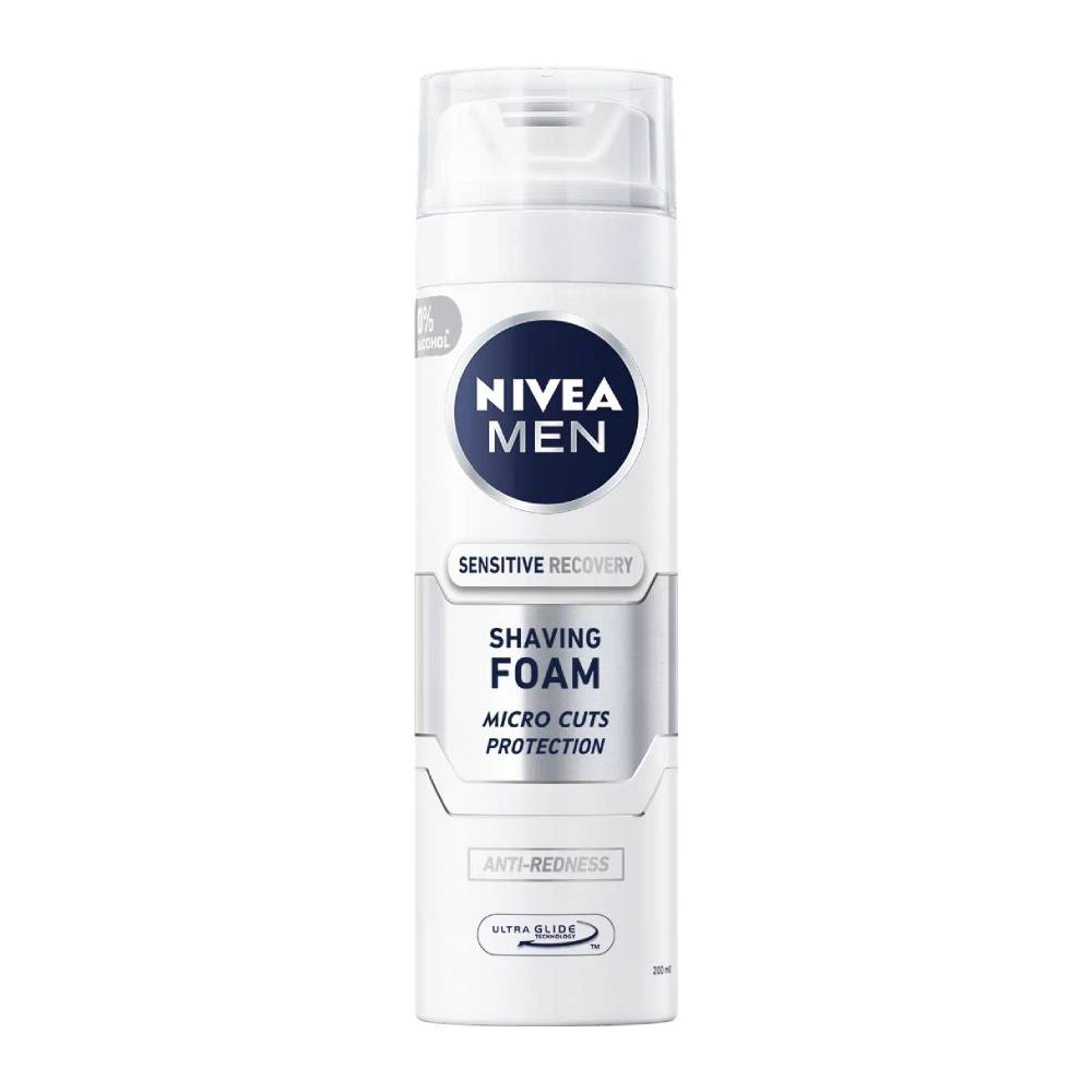 فوم اصلاح صورت نیوآ Nivea مدل Sensitive Recovery مناسب پوست حساس حجم 200 میل