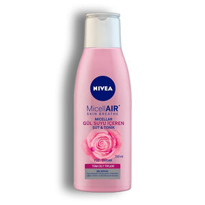 ژل شستشو آرایش Nivea سری Micellar Air مدل گل رز ( گلاب ) حجم 200 میل