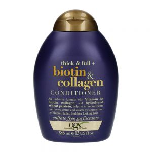 نرم کننده موی سر OGX مدل Biotin And Collagen حجم 385 میل