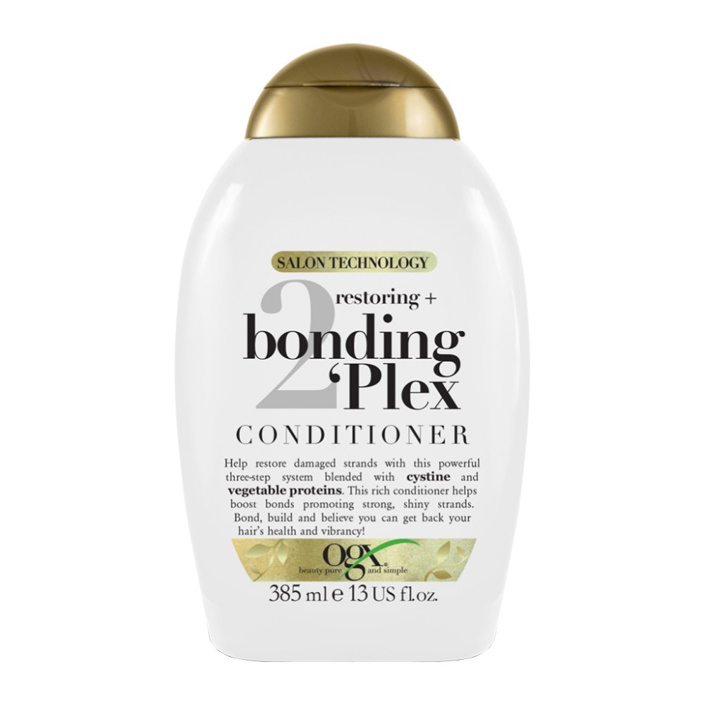 نرم کننده موی سر OGX مدل Bonding Plex آبرسانی به ساقه مو حجم 385 میل