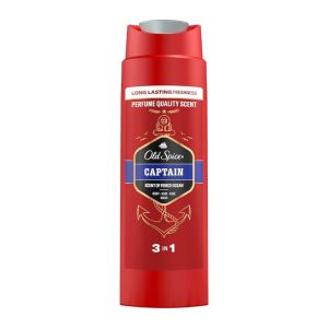 شامپو سر و بدن و صورت Old Spice مدل Captain رایحه دریایی حجم 400 میل