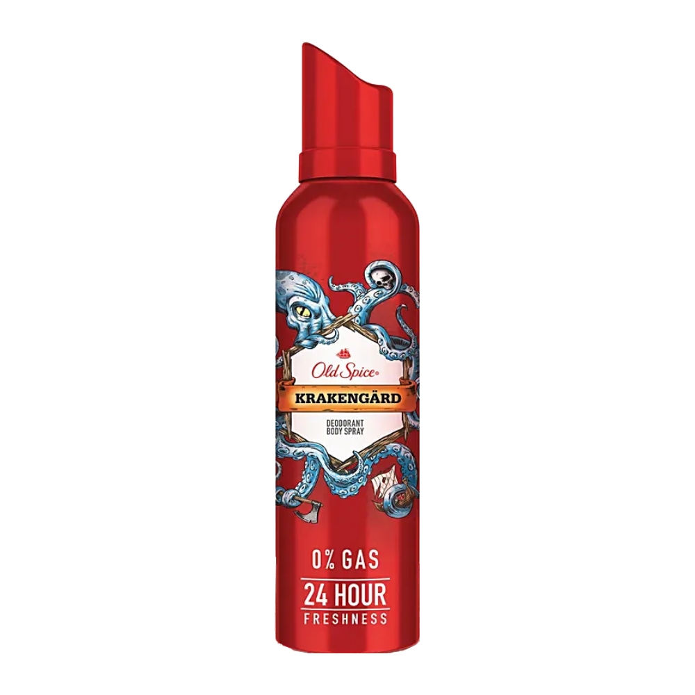 اسپری ضد تعریق Old Spice مدل Krakengard رایحه گرم و شیرن حجم 140 میل