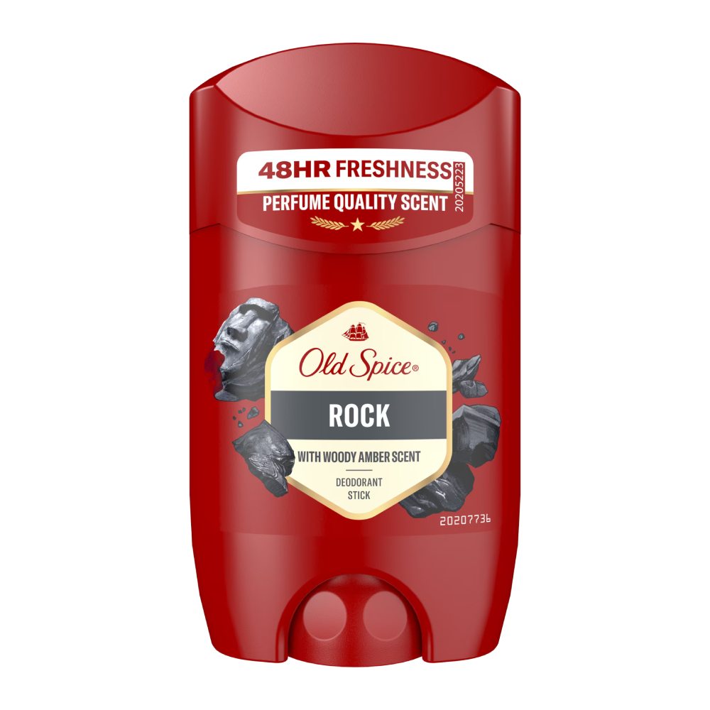 استیک ضد تعریق Old Spice مدل Rock رایحه چوبی کهربایی حجم 50 میل