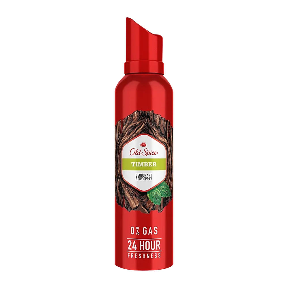 اسپری ضد تعریق Old Spice مدل Timber رایحه خنک و شیرین حجم 140 میل