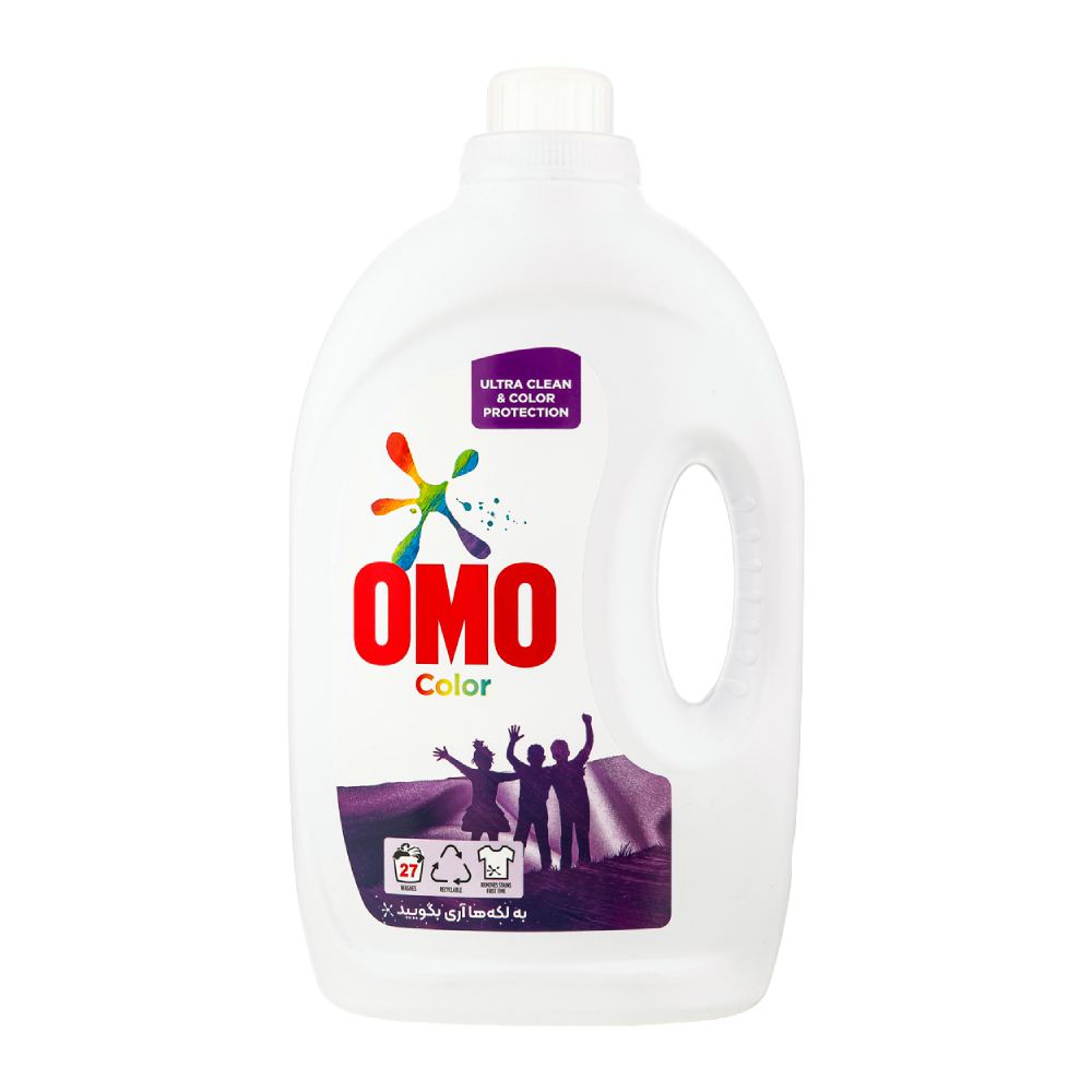 مایع لباسشویی اومو OMO مدل Colors محافظت از بافت لباس های رنگی وزن 2700 گرم