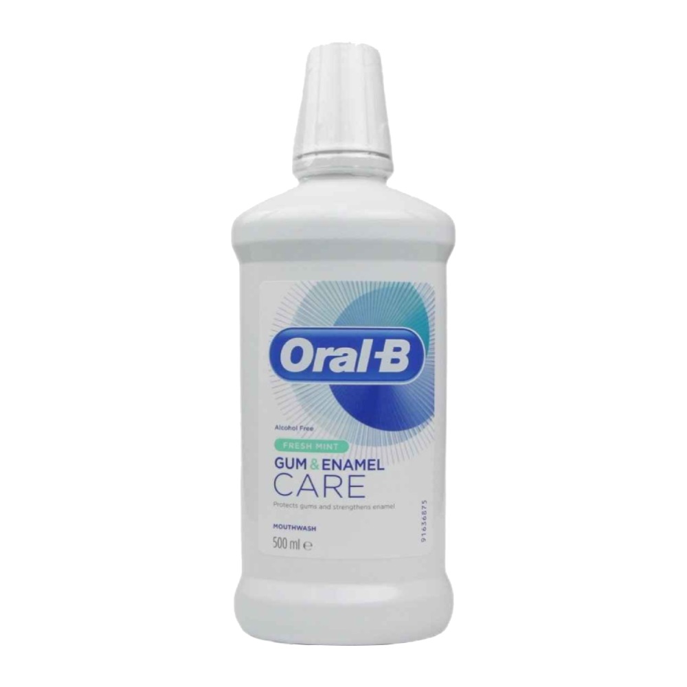 دهانشویه اورال بی Oral-B مدل Gum And Enamel بدون الکل حجم 500 میل