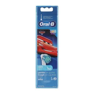 سری یدکی مسواک برقی کودک اورال بی Oral-B مدل Cars بسته 2 عددی