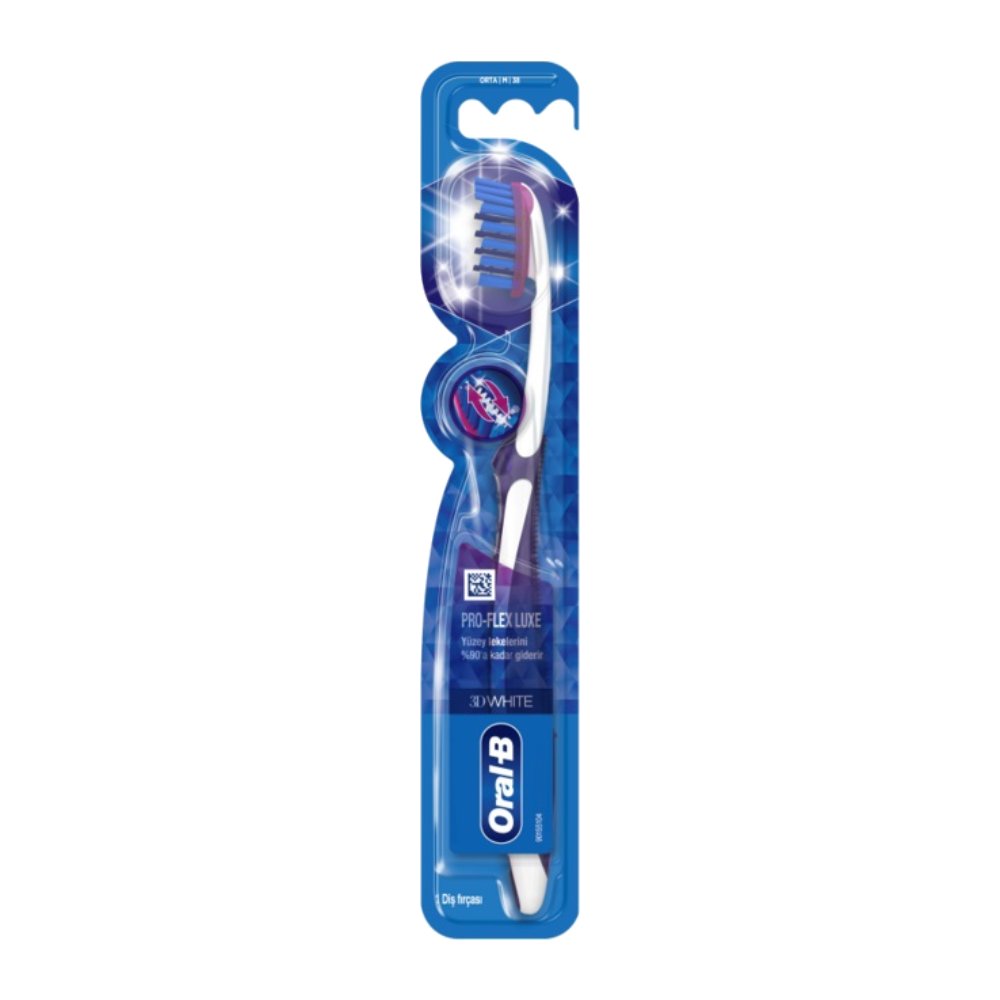 مسواک مدیوم اورال بی Ora-B مدل Pro Flex سفید کننده دندان ها بسته 1 عددی