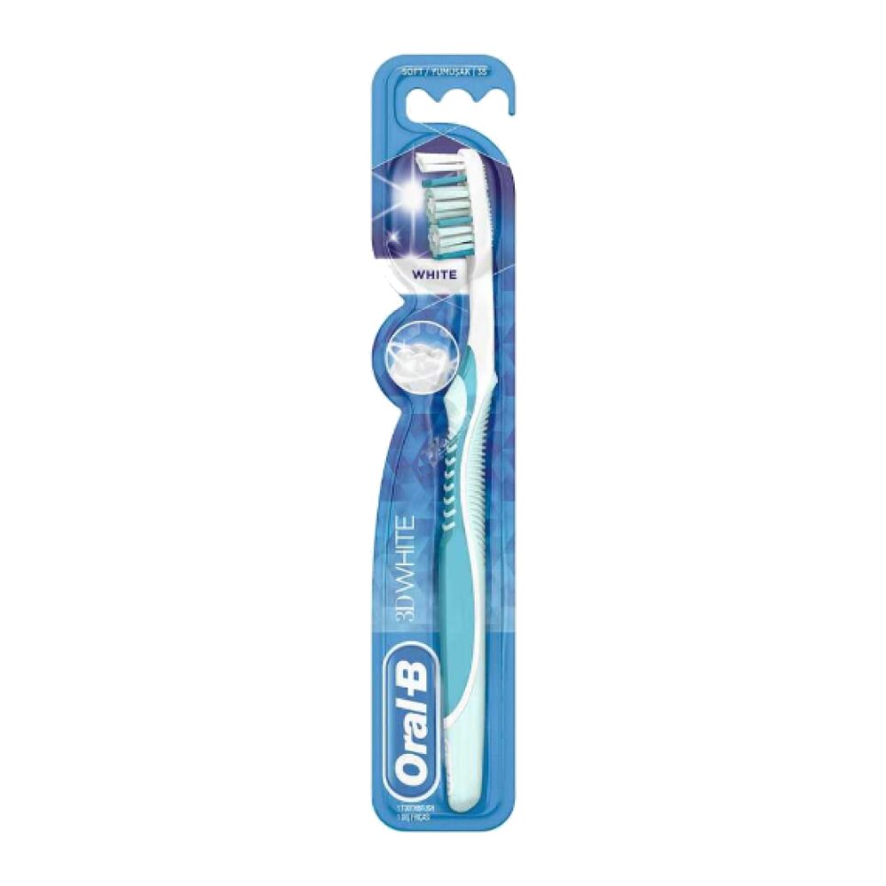 مسواک سافت اورال بی Oral-B مدل White الیاف بسیار نرم بسته 1 عددی