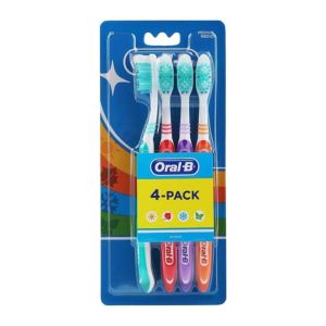 مسواک مدیوم اورال بی Ora-B مدل Cepillo Medio درجه سختی متوسط بسته 4 عددی