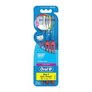 مسواک سافت اورال بی Oral-B مدل Pro Deep Clean Ultrathin برس خیلی نرم بسته 3 عددی