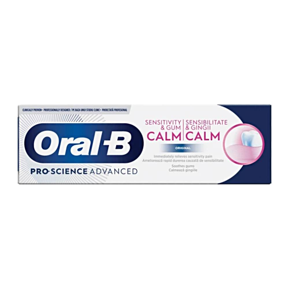 خمیر دندان اورال بی Oral-B مدل Calm ضد حساسیت و درد حجم 75 میل