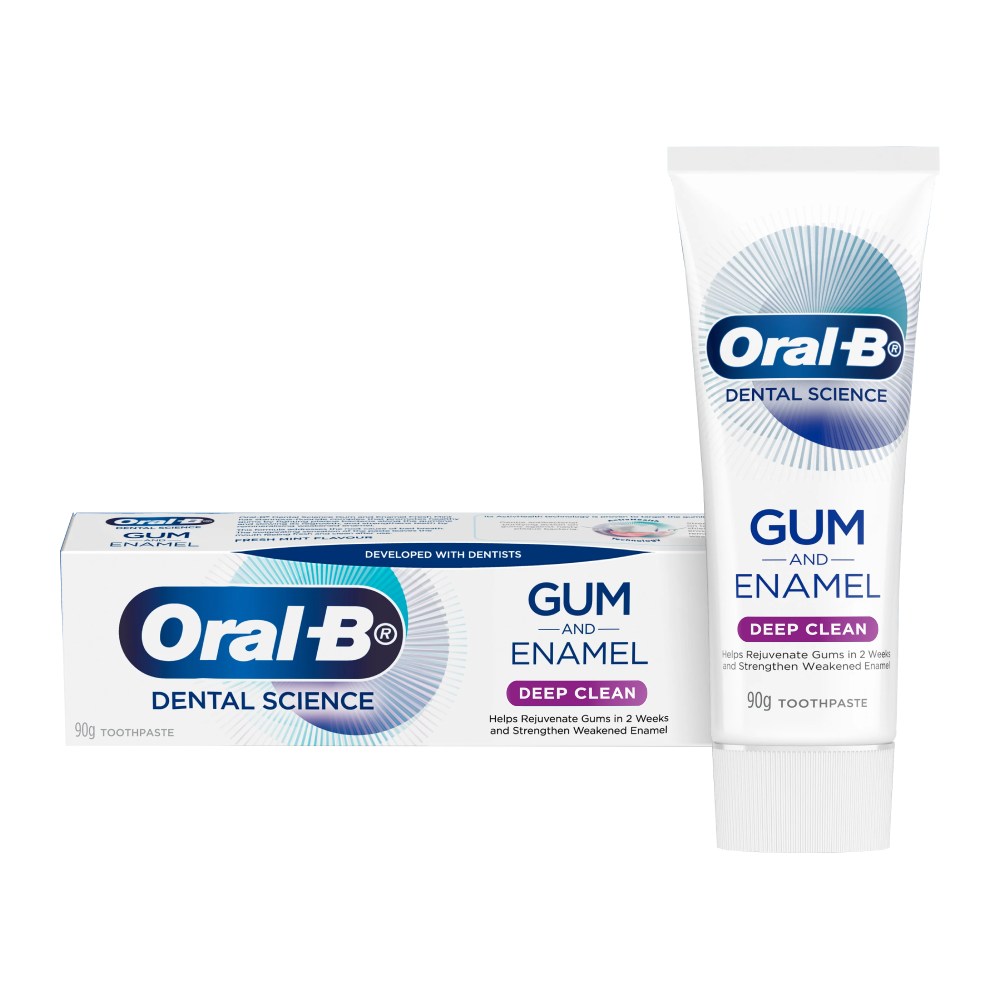 خمیر دندان اورال بی Oral-B سری Gum And Enamel مدل Deep Clean وزن 90 گرم
