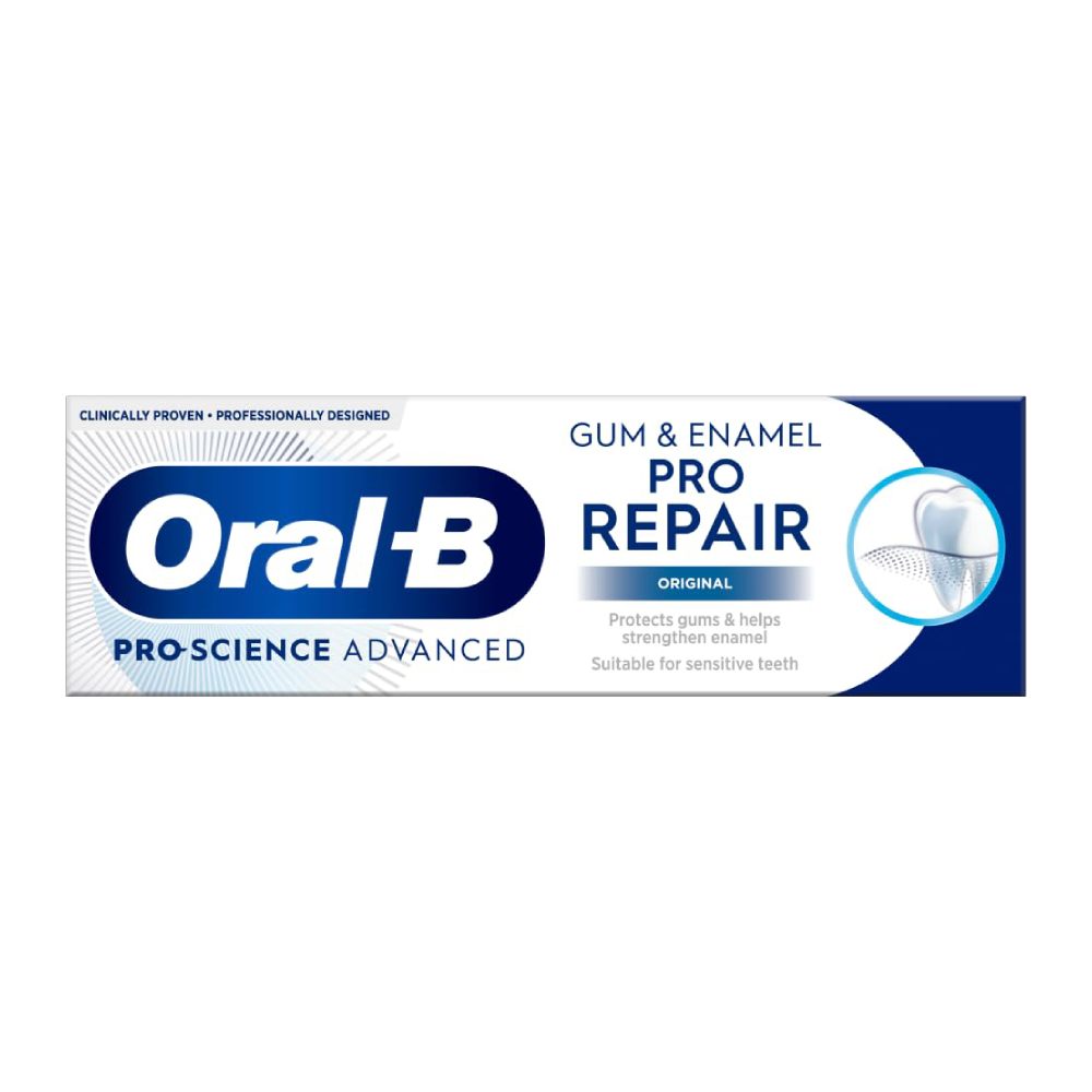 خمیر دندان اورال بی Oral-B مدل Pro Repair ترمیم کننده مینای دندان وزن 75 گرم