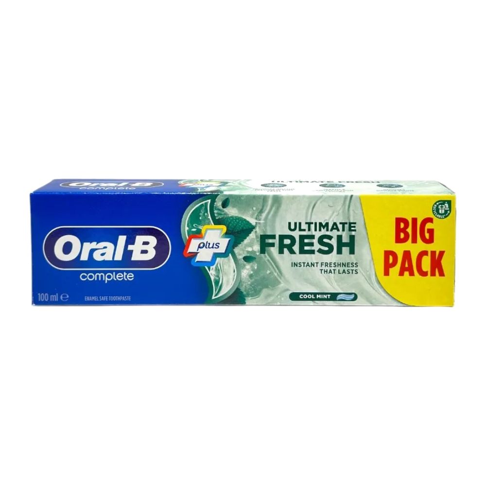 خمیر دندان اورال بی Oral-B مدل Ultimate Fresh تقویت کننده مینای دندان حجم 100 میل