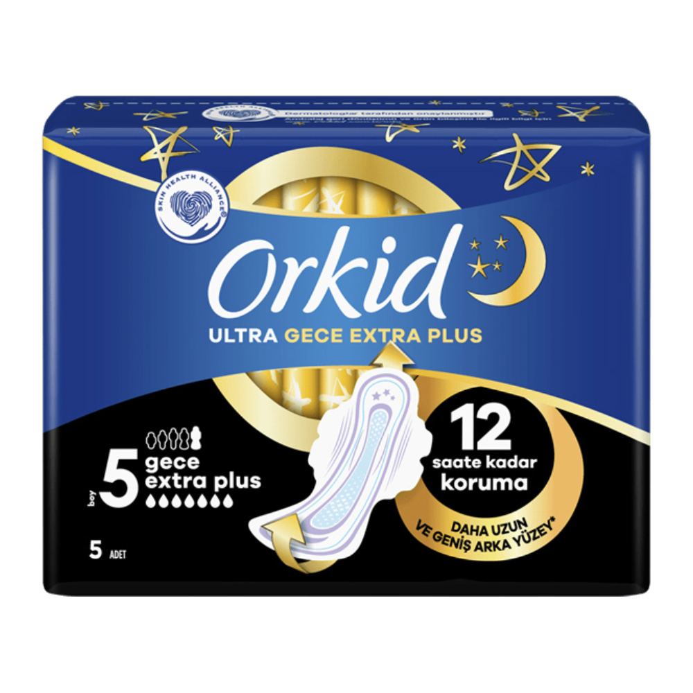 پد بهداشتی شبانه Orkid مدل Ultra Night مناسب استفاده در شب بسته 5  عددی