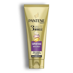 ماسک مو Pantene Pro-V سری 3 Minute Miracle مدل Superfood حجم 200 میل