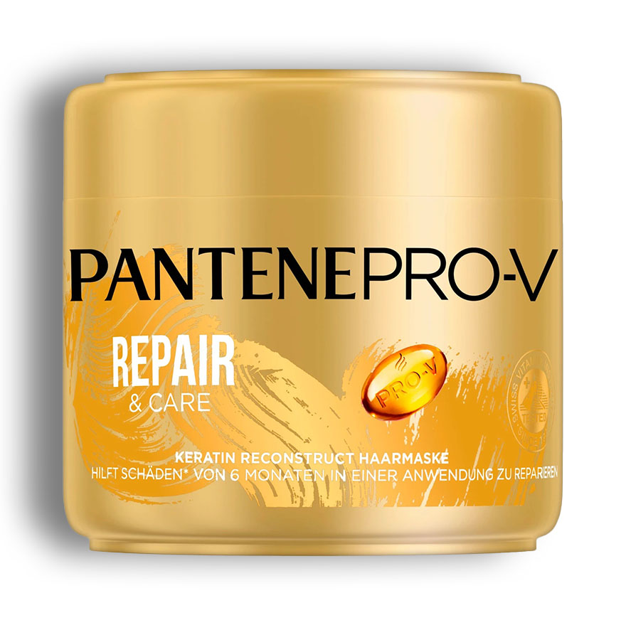 ماسک مو ترمیم کننده Pantene سری Pro-v مدل Repair and Care حجم 300 میل