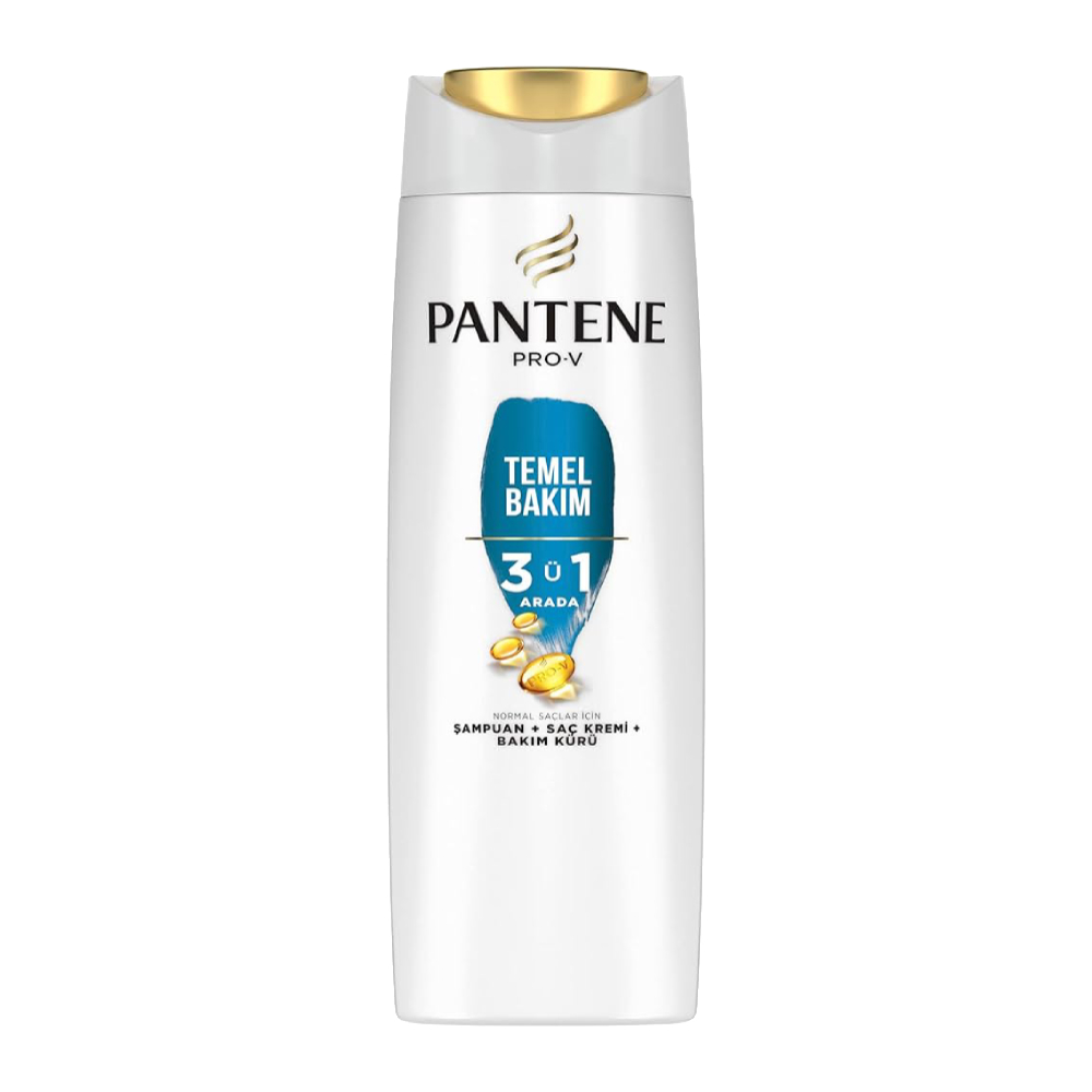 شامپو  مو سه در یک پنتین Pantene سری Pro V مدل Basic Care مناسب موهای معمولی حجم 350 میل