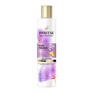 شامپو تقویت کننده و براق کننده مو پنتن Pantene مدل Silky Shine بدون سولفات حجم 225 میل