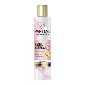 شامپو حجم دهنده پنتین Pantene مدل Voluminous And Airy بدون سولفات حجم 225 میل