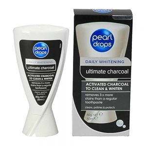 خمیردندان سفیدکننده زغال پرل دراپس Pearl Drops مدل Ultimate Charcoal وزن 50 گرم