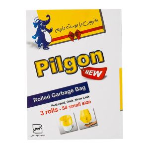 کیسه زباله رولی پیلگون Pilgon سایز کوچک 50X65 بسته 54 عددی