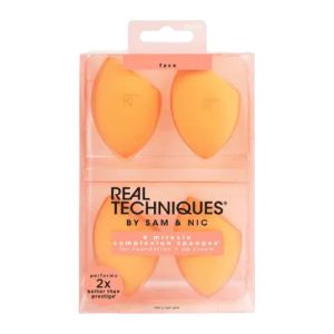 اسفنج بلندر آرایش ریل تکنیکس Real Techniques مدل Miracle Complexion بسته 4 عددی