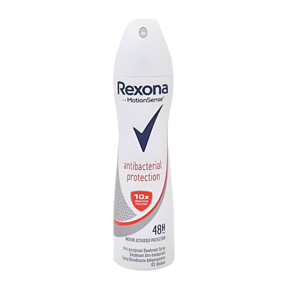 اسپری ضد تعریق زنانه رکسونا Rexona مدل Antibacterial Protection حجم 200 میل