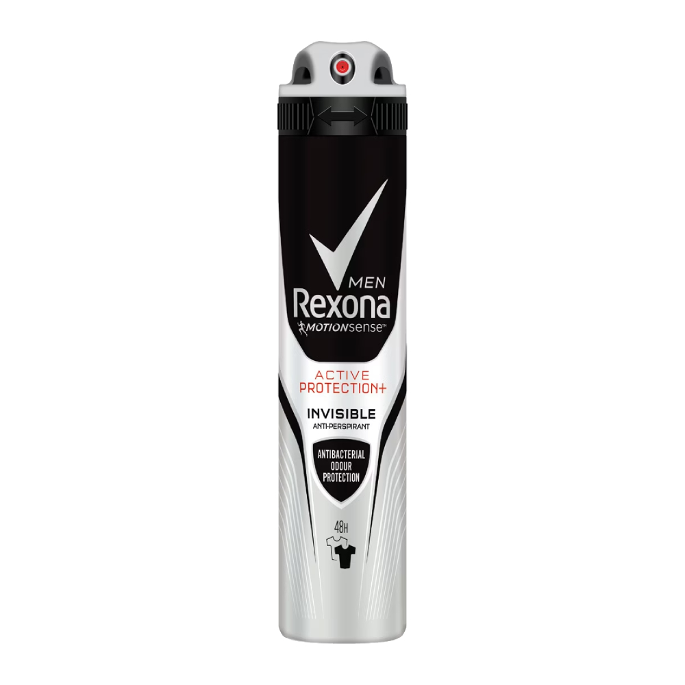 اسپری بدن ضد تعریق رکسونا Rexona سری Active Protection مدل Invisible مناسب آقایان حجم 200 میل